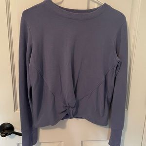 Blue Athleta gurl tie sweater